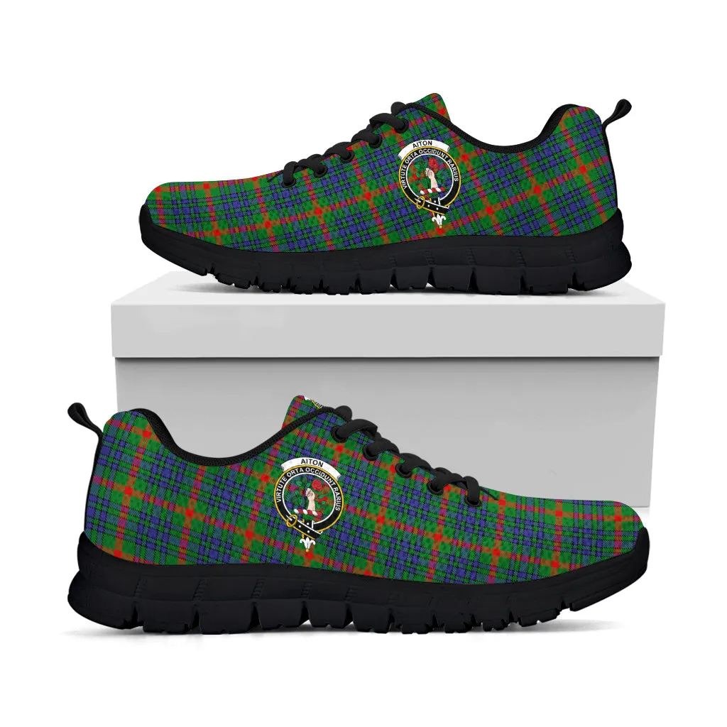 Aiton Tartan Sneakers with Family Crest