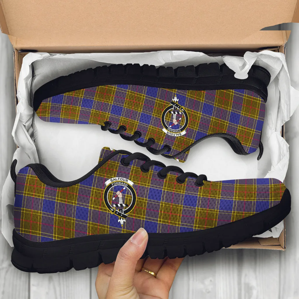 Balfour Tartan Sneakers with Family Crest