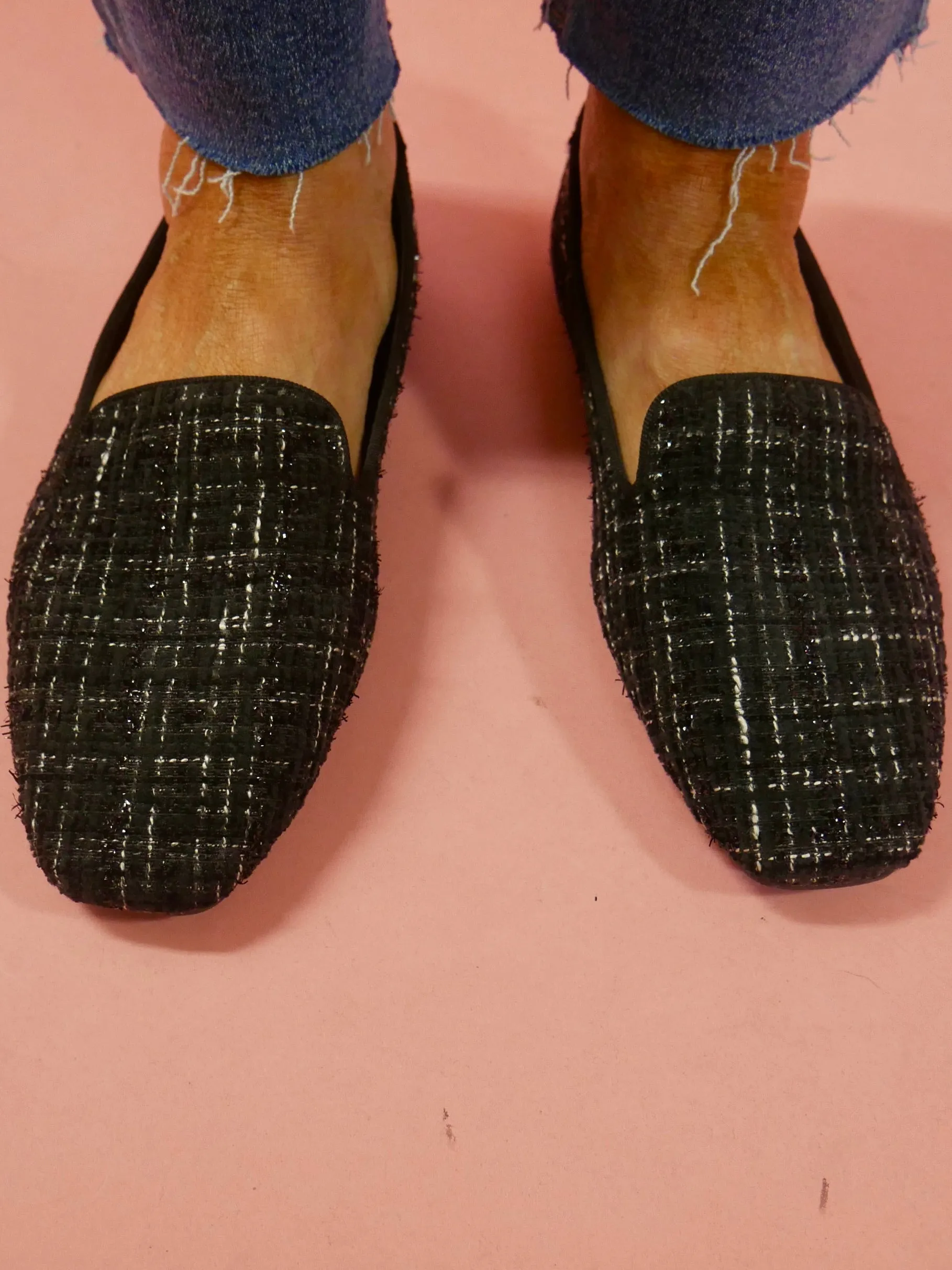 Black Tweed Goody 2 Shoes Flats