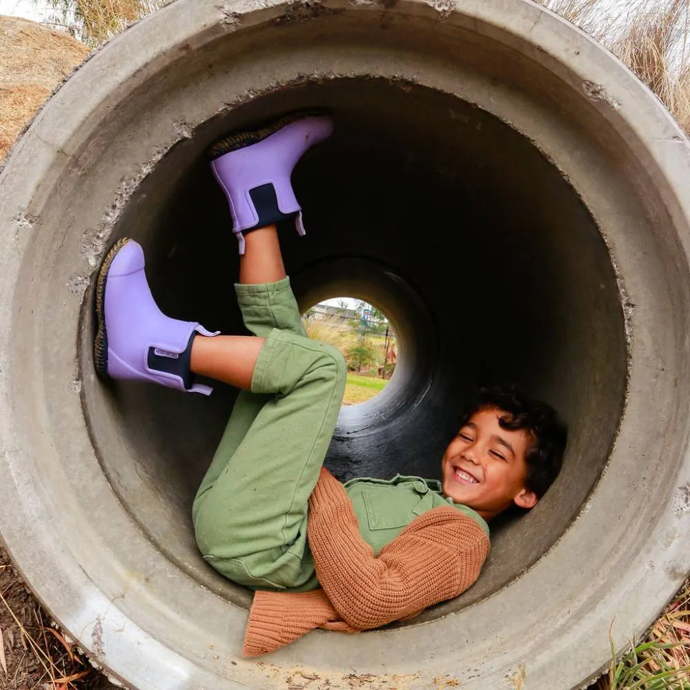 Bobbi Kids Rain Boot // Lavender & Navy