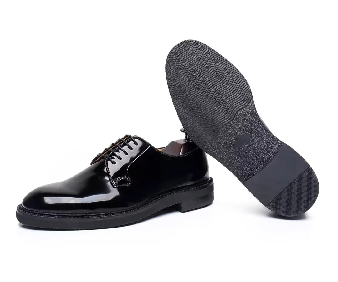 ClassicGent Cowhide Lace-Up Men's Dress Shoes