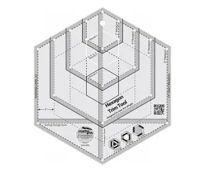 Creative Grids Hexagon Trim Tool Quilt Ruler