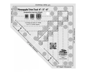 Creative Grids Pineapple Trim Tool Mini Quilt Ruler