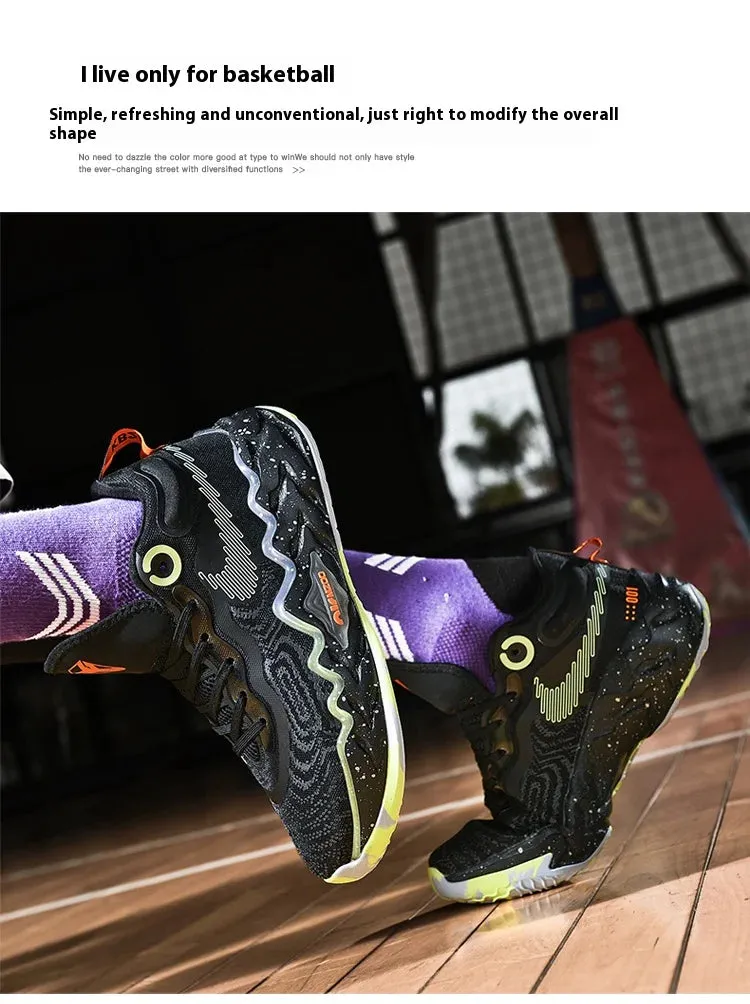 Cross-Border Large Size Basketball Shoes, Wear-Resistant Combat Sneakers