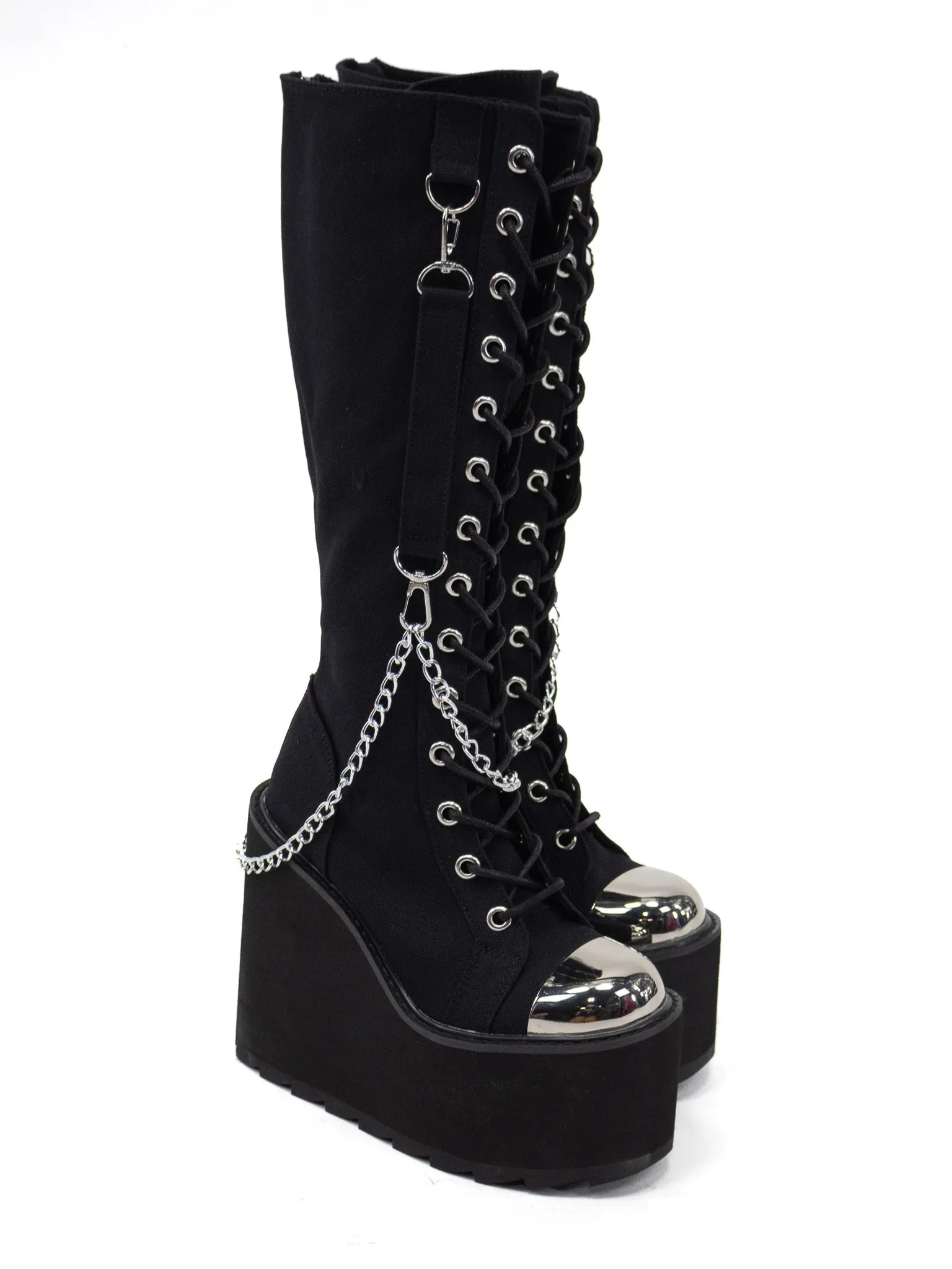 Detention Bondage Boot-Silver Y.R.U.