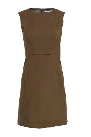 Diane von Furstenberg - Brown Princess Seamed Sheath Dress Sz 2