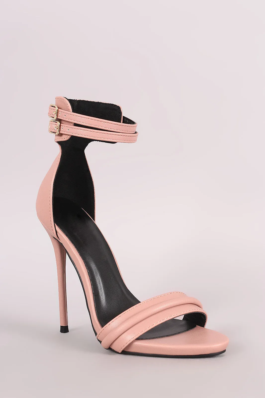 Double Ankle Strap Stiletto Dress Heel