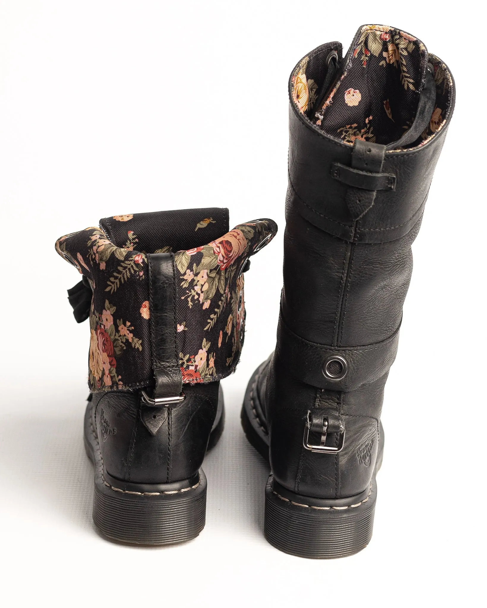 DR. MARTENS TRIUMPH BLACK FLORAL