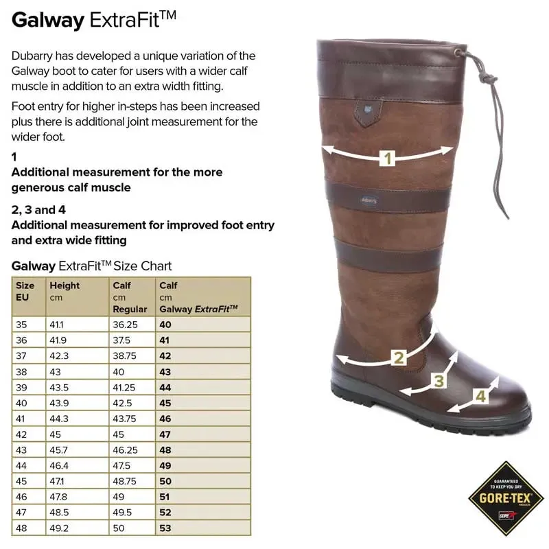 DUBARRY Galway ExtraFit™ Country Boots - Black & Brown