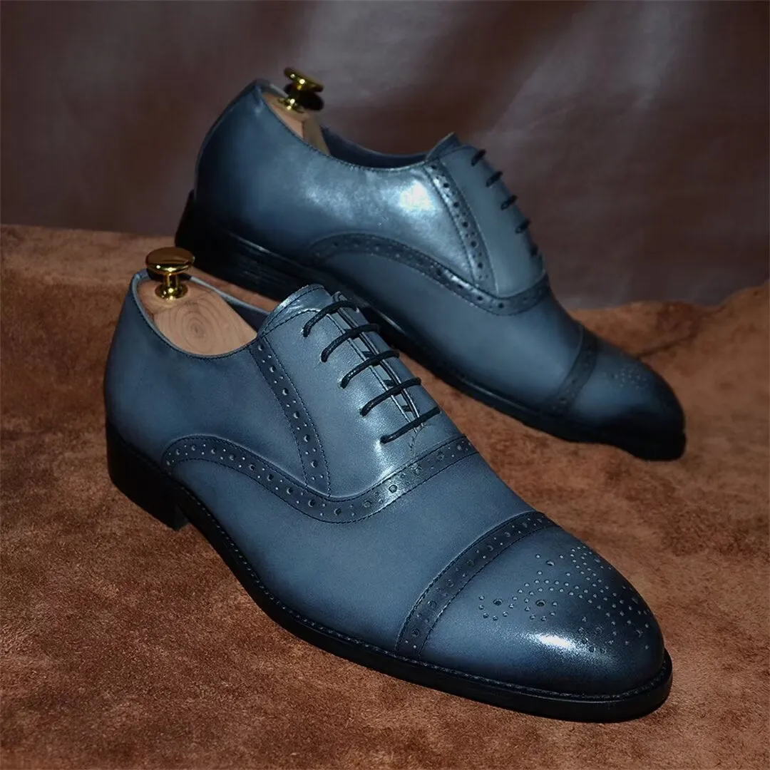 Elite Urban Lace-Up Leather Dress Shoes