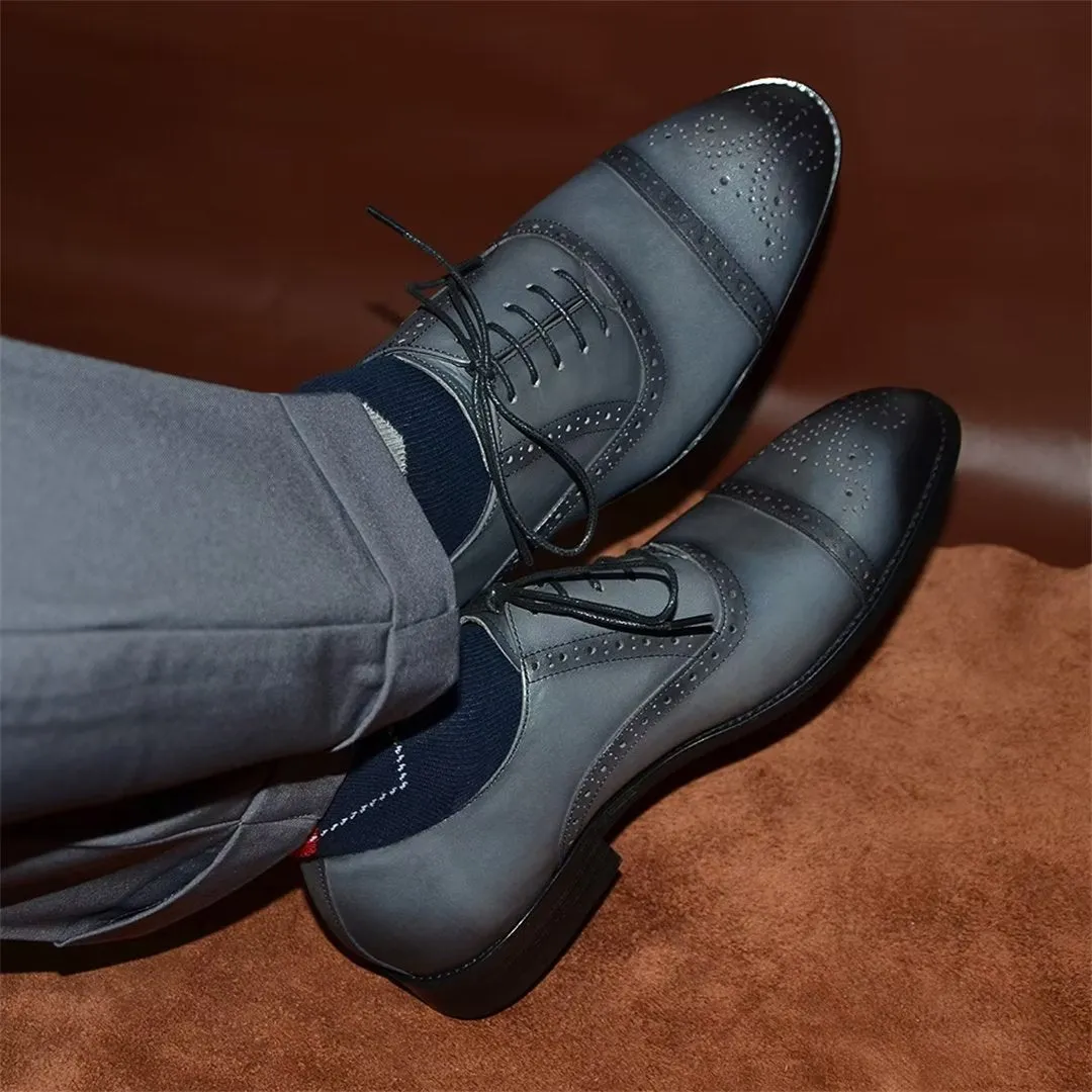 Elite Urban Lace-Up Leather Dress Shoes