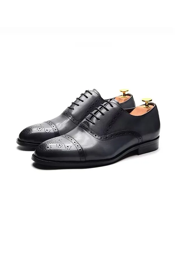 Elite Urban Lace-Up Leather Dress Shoes