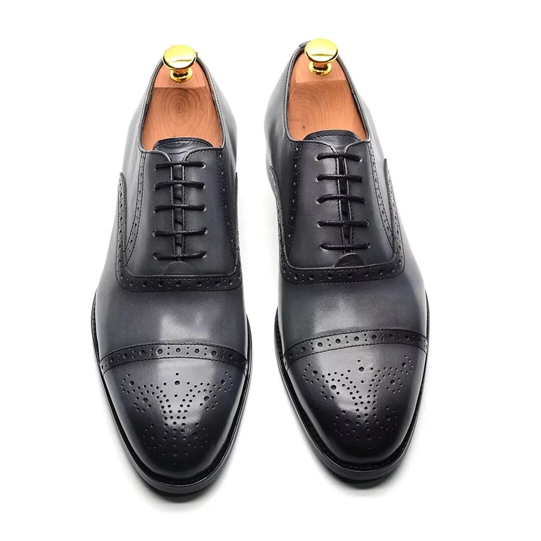 Elite Urban Lace-Up Leather Dress Shoes