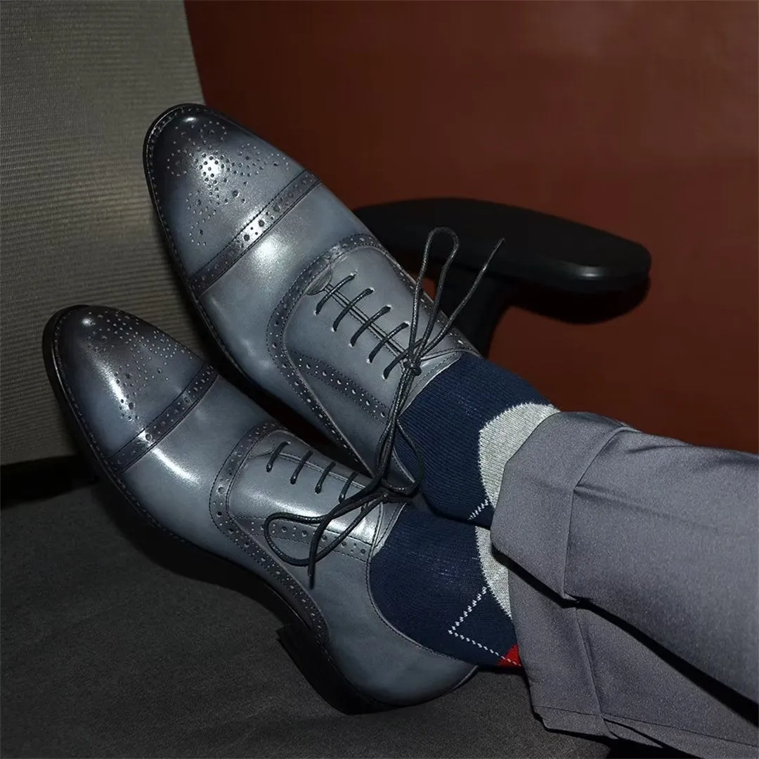 Elite Urban Lace-Up Leather Dress Shoes