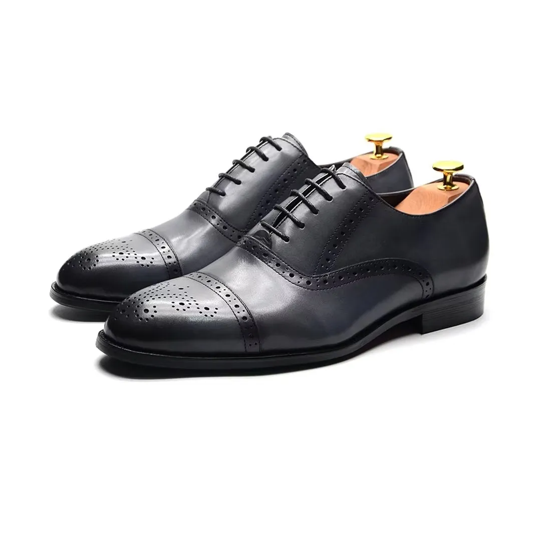 Elite Urban Lace-Up Leather Dress Shoes