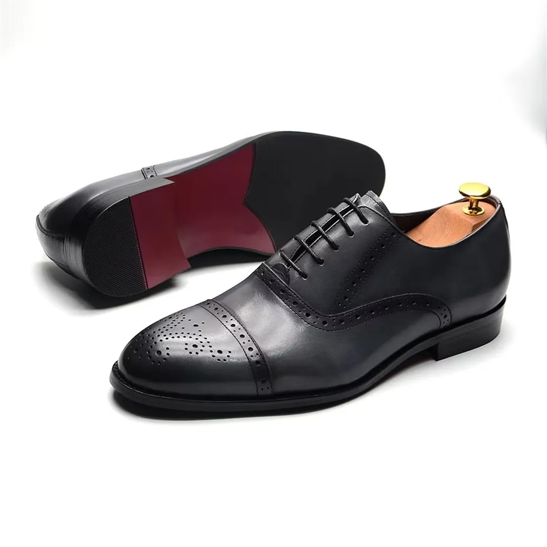 Elite Urban Lace-Up Leather Dress Shoes