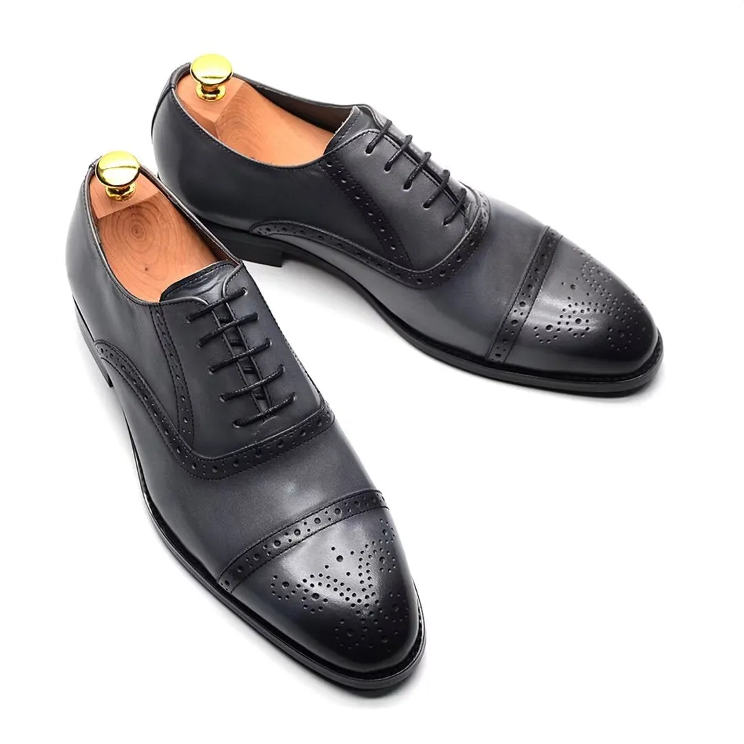 Elite Urban Lace-Up Leather Dress Shoes