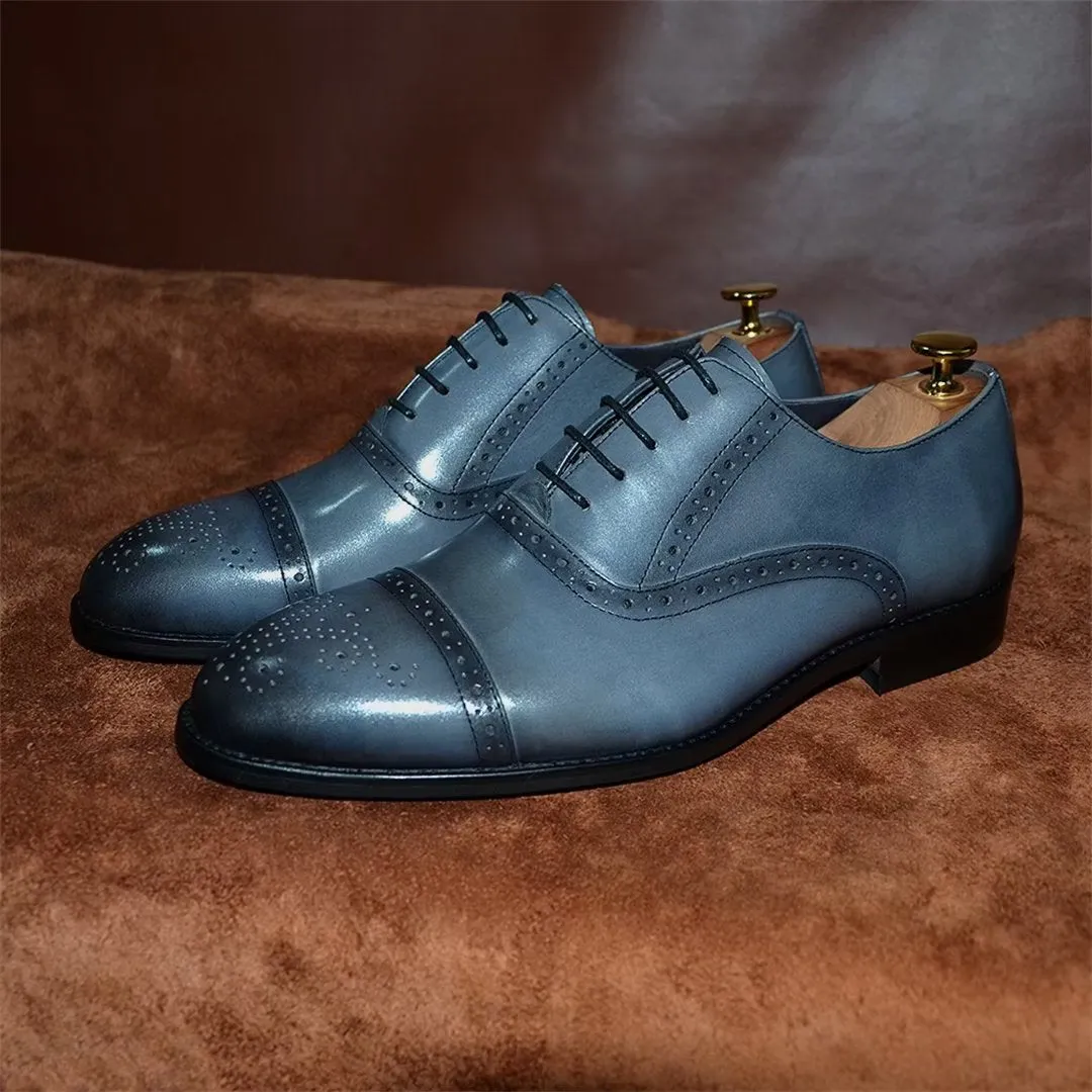 Elite Urban Lace-Up Leather Dress Shoes