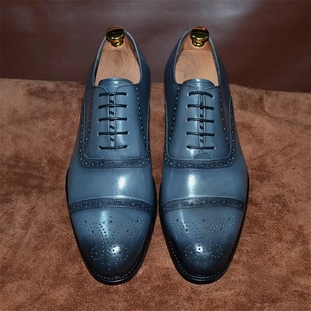 Elite Urban Lace-Up Leather Dress Shoes