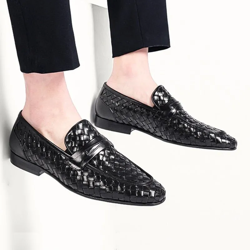 ExoticLux Comfortable Slip-On Leather Loafers