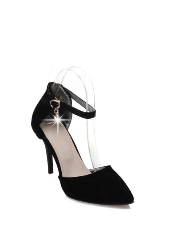 Gorgeous Tow-Piece Rivet Pointed Toe Pumps