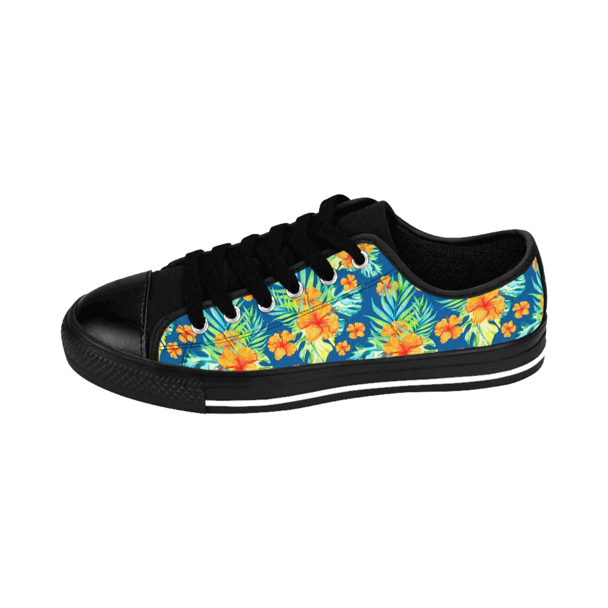 Hibiscus Orange Flowers Women's Sneakers