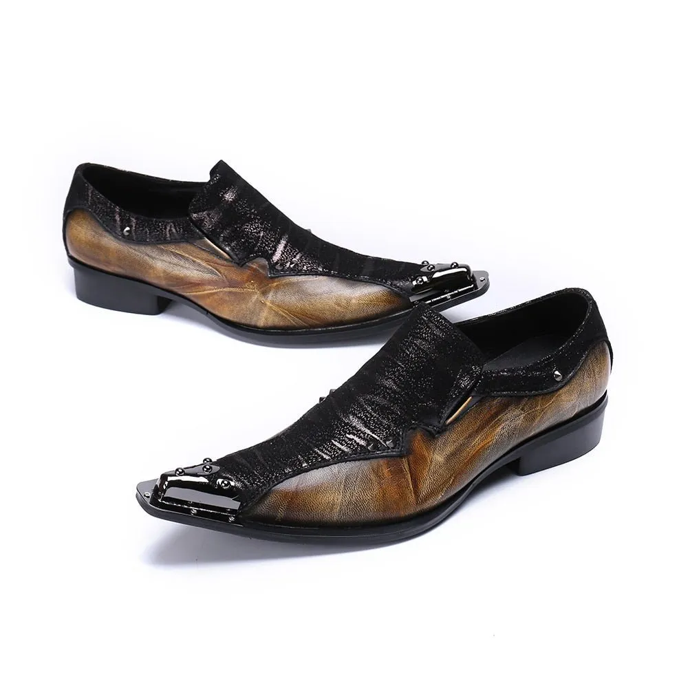 Italian Eleganza Exotic Dress Loafers