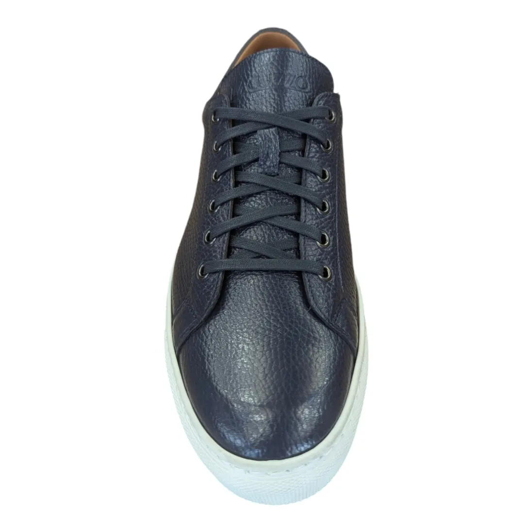 Lacuzzo Luxury Leather Sneaker Navy X028