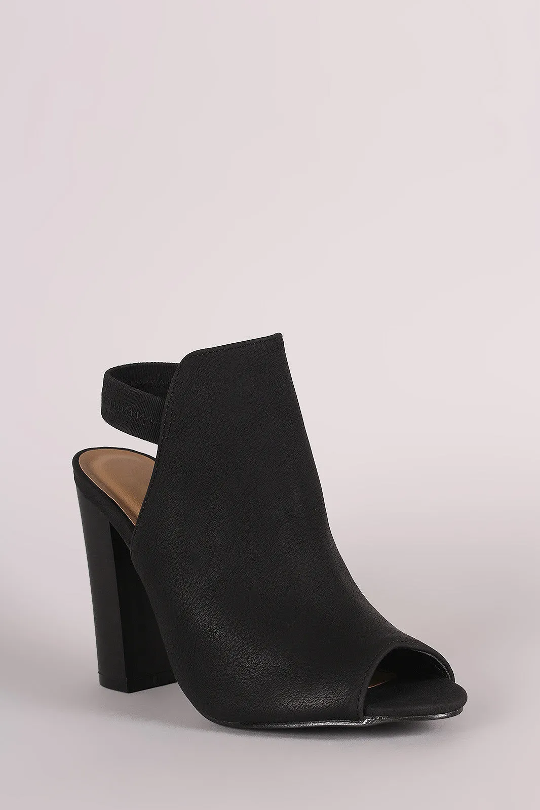 Liliana Elasticized Mule Chunky Heel