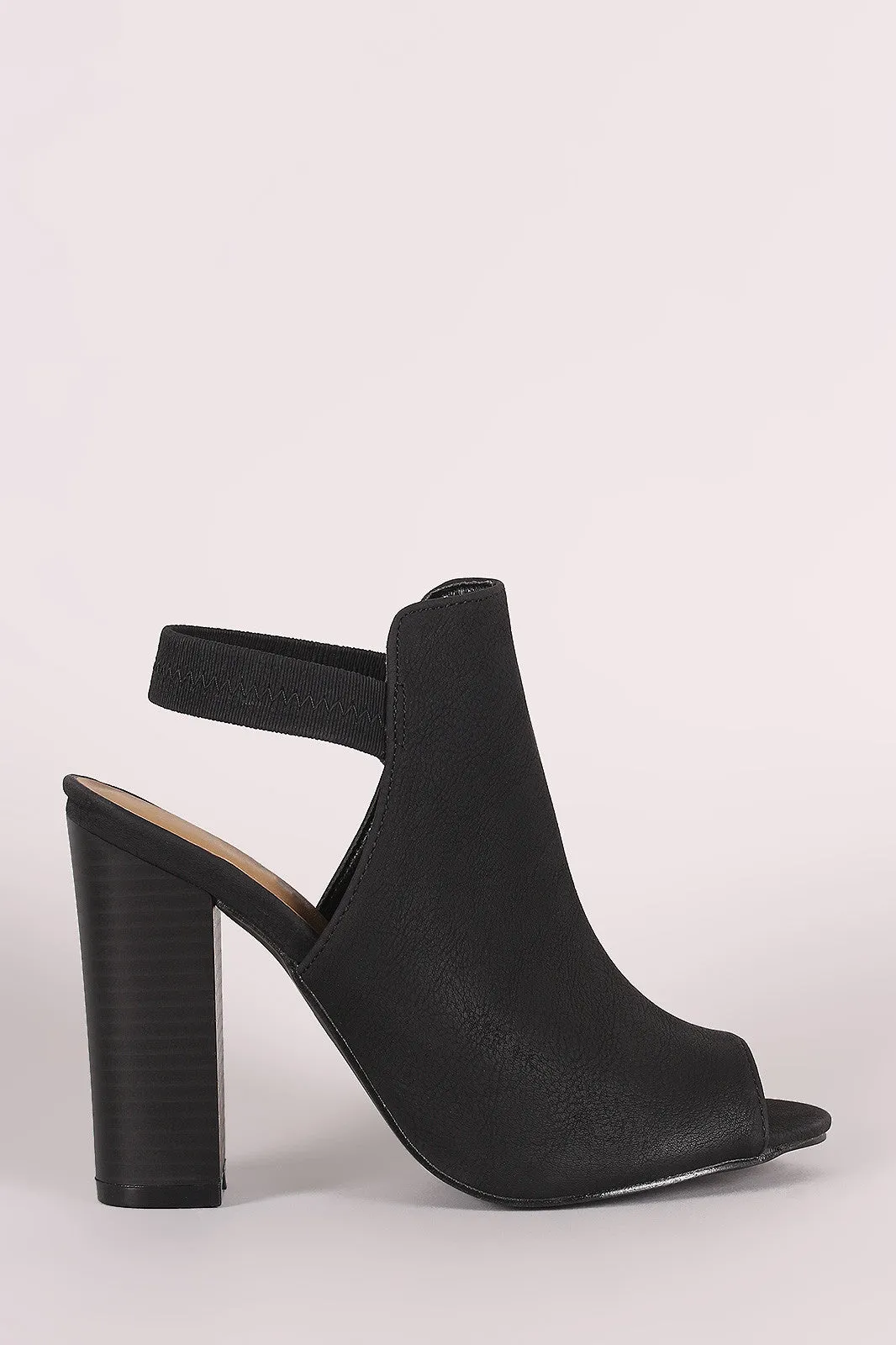 Liliana Elasticized Mule Chunky Heel