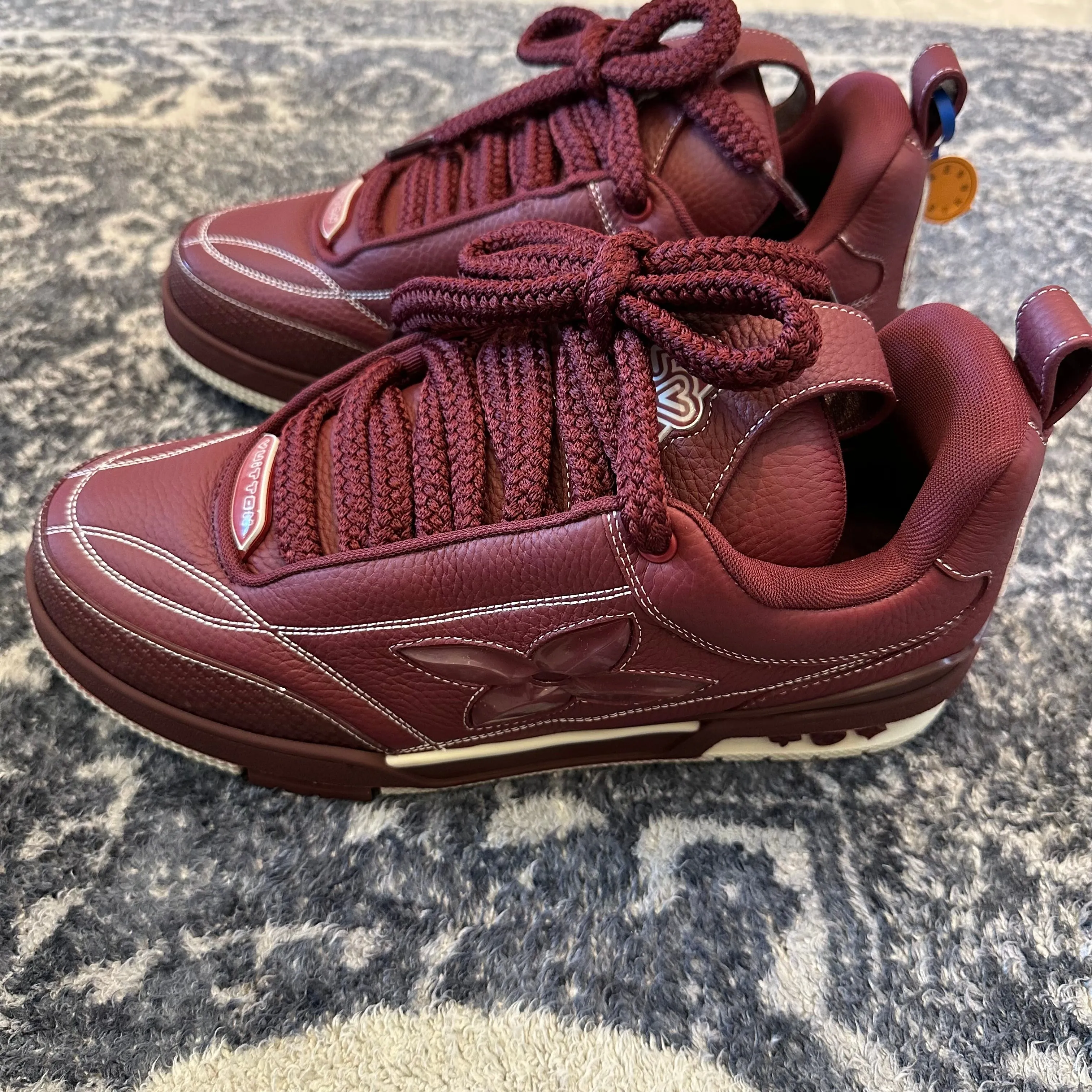 Louis Vuitton LV Trainer Burgundy Skate Sneaker