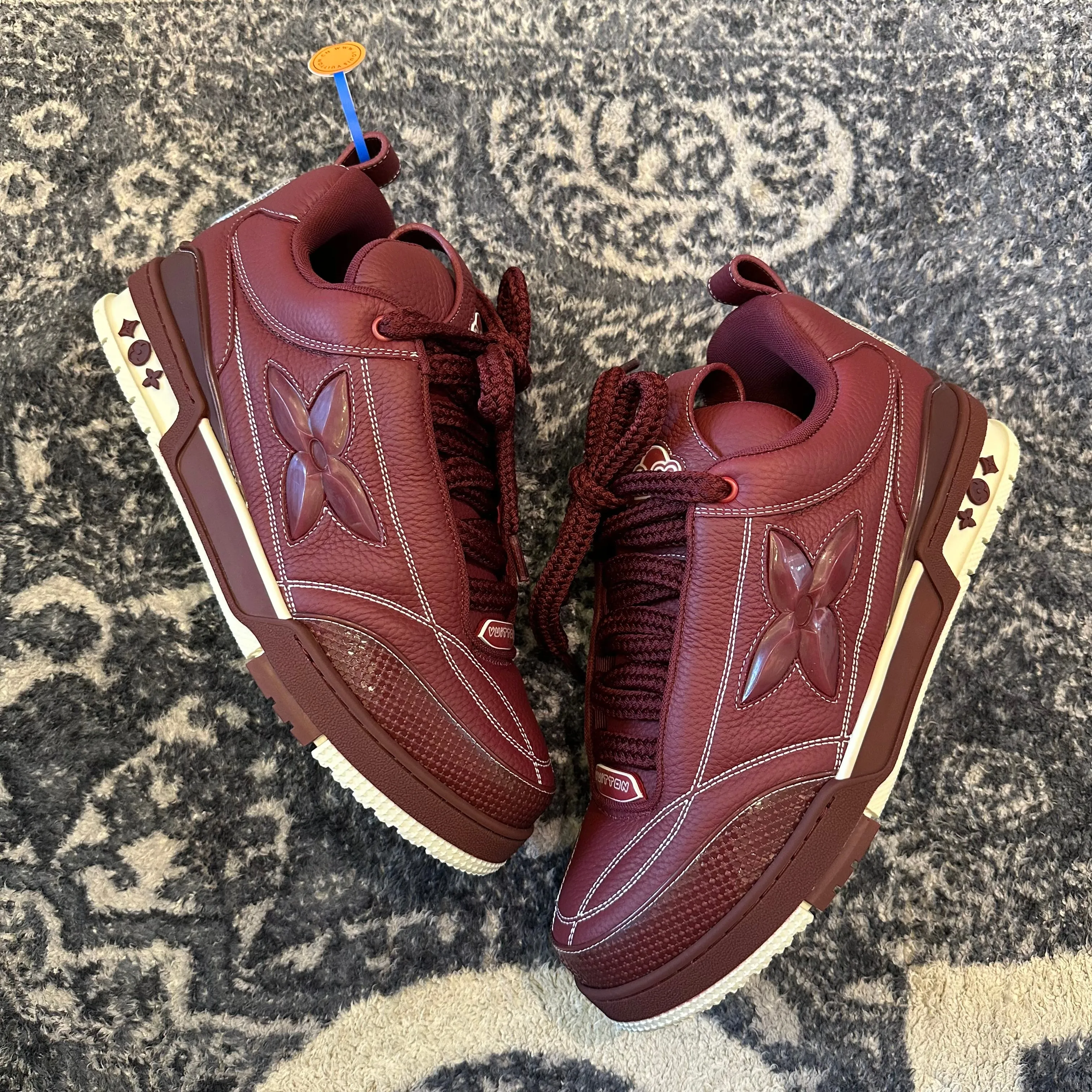 Louis Vuitton LV Trainer Burgundy Skate Sneaker