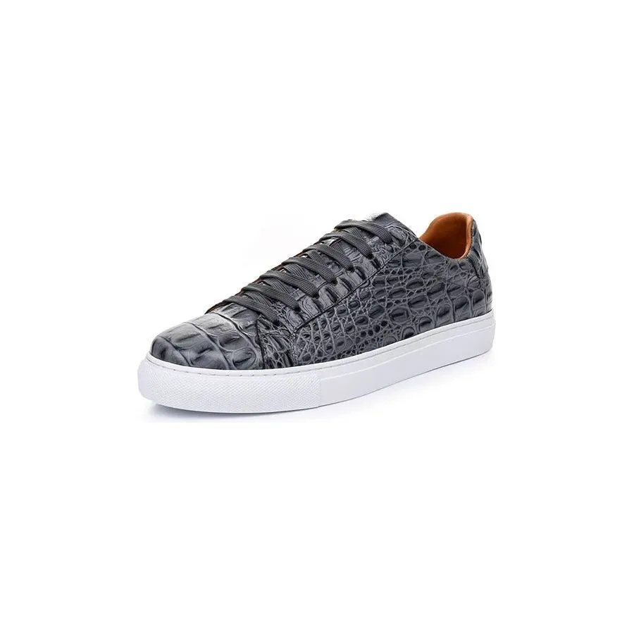 LuxeCroco Lace-up Exotic Sneakers