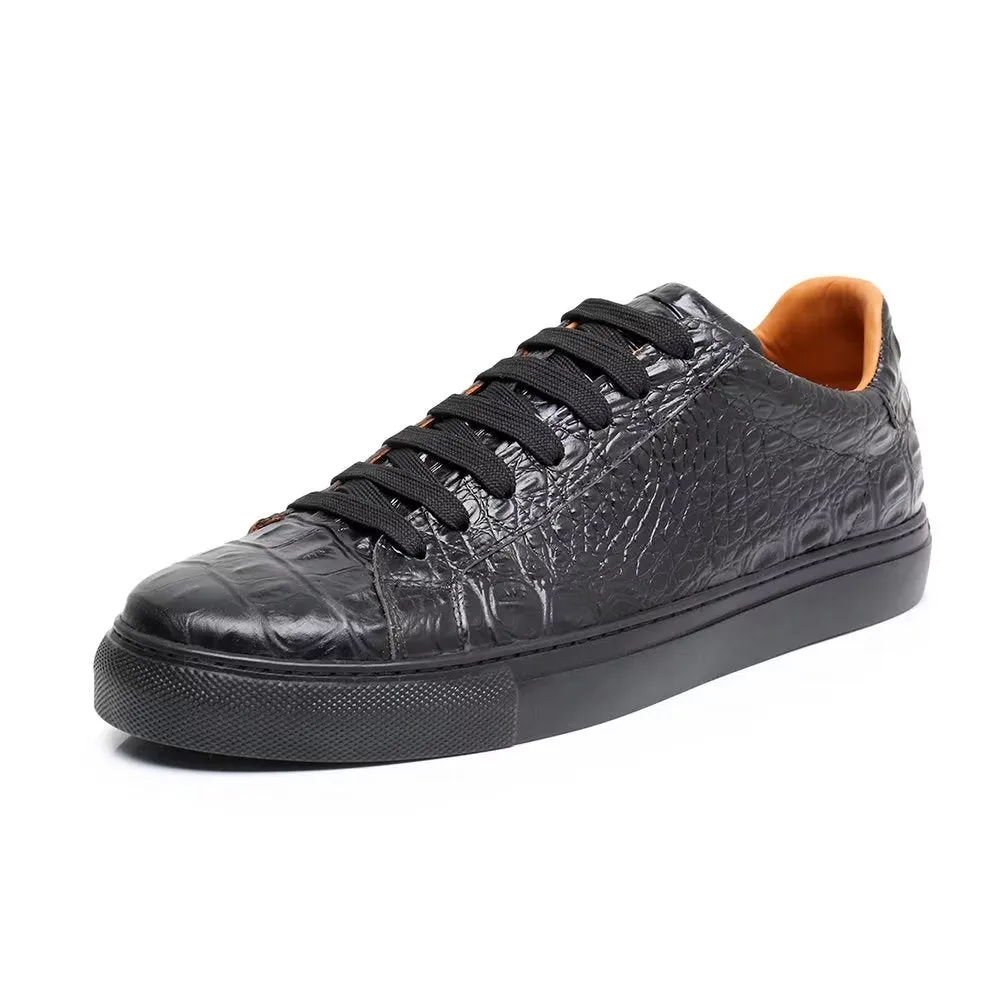 LuxeCroco Lace-up Exotic Sneakers