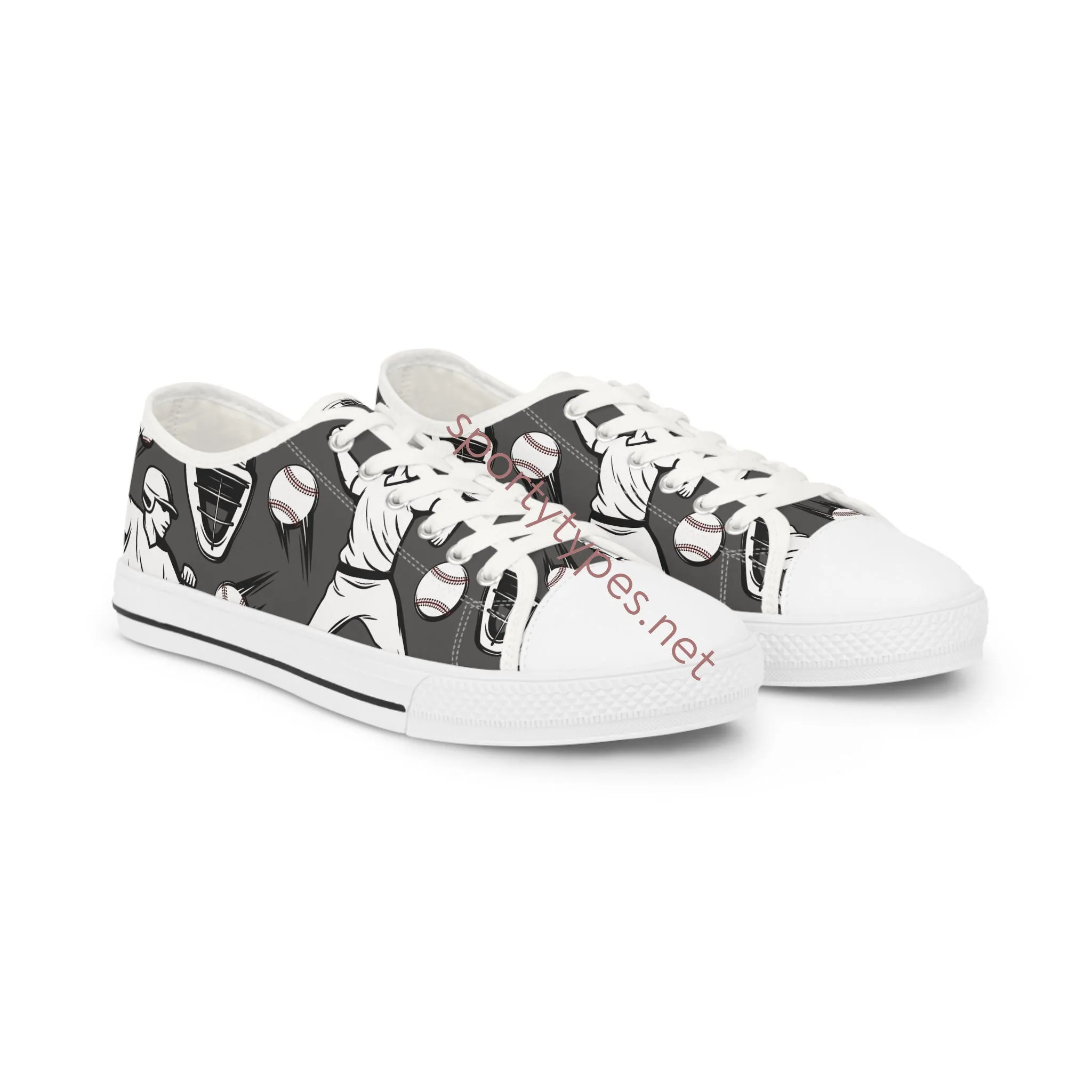 Men's Baseball Canvas Low Top Sneakers