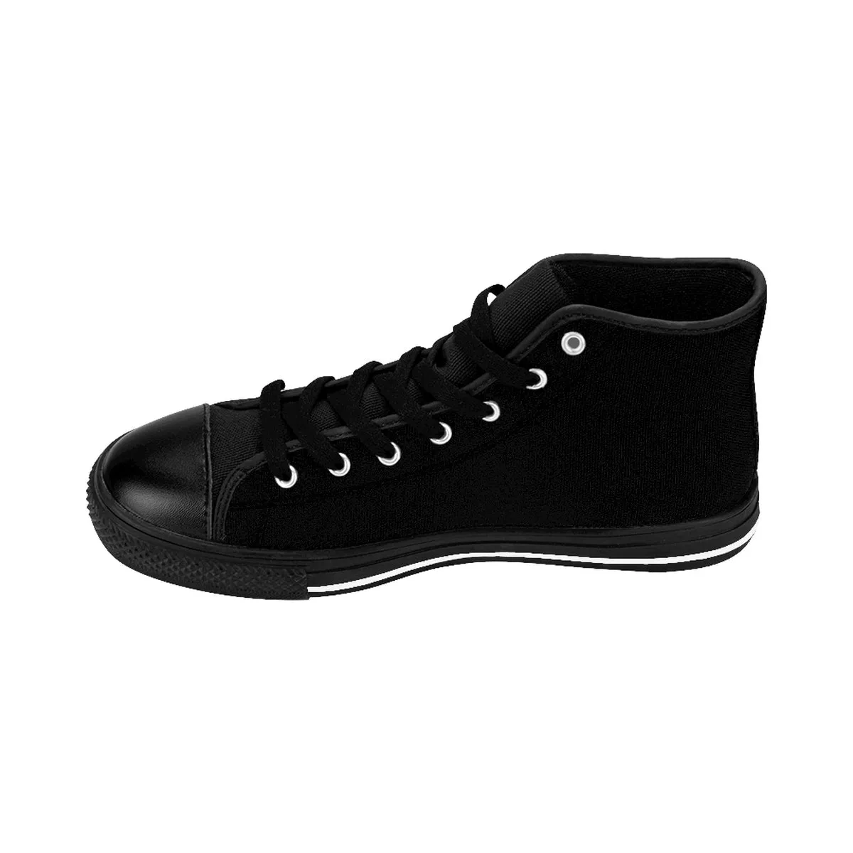 Men's Black Music Is Life High-top Sneakers