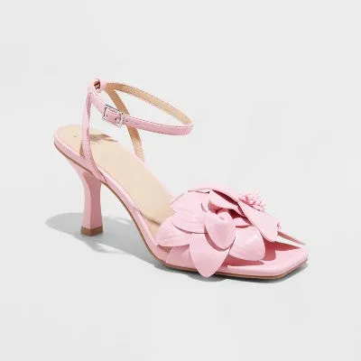 Open Box - Women's Antonette Heels - A New Day Pink 8