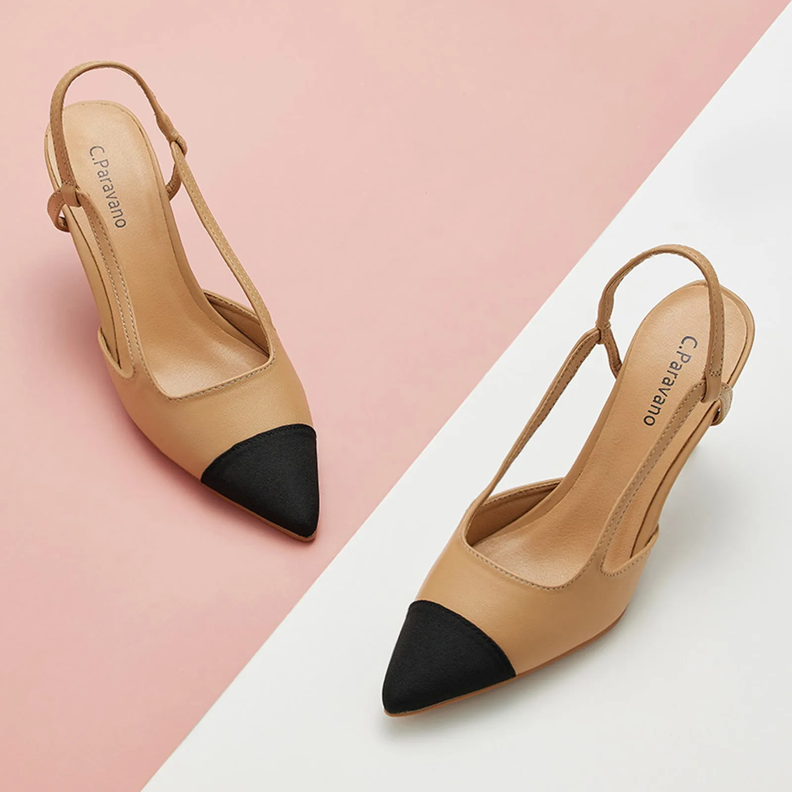 Pointed Toe Slingback Pumps