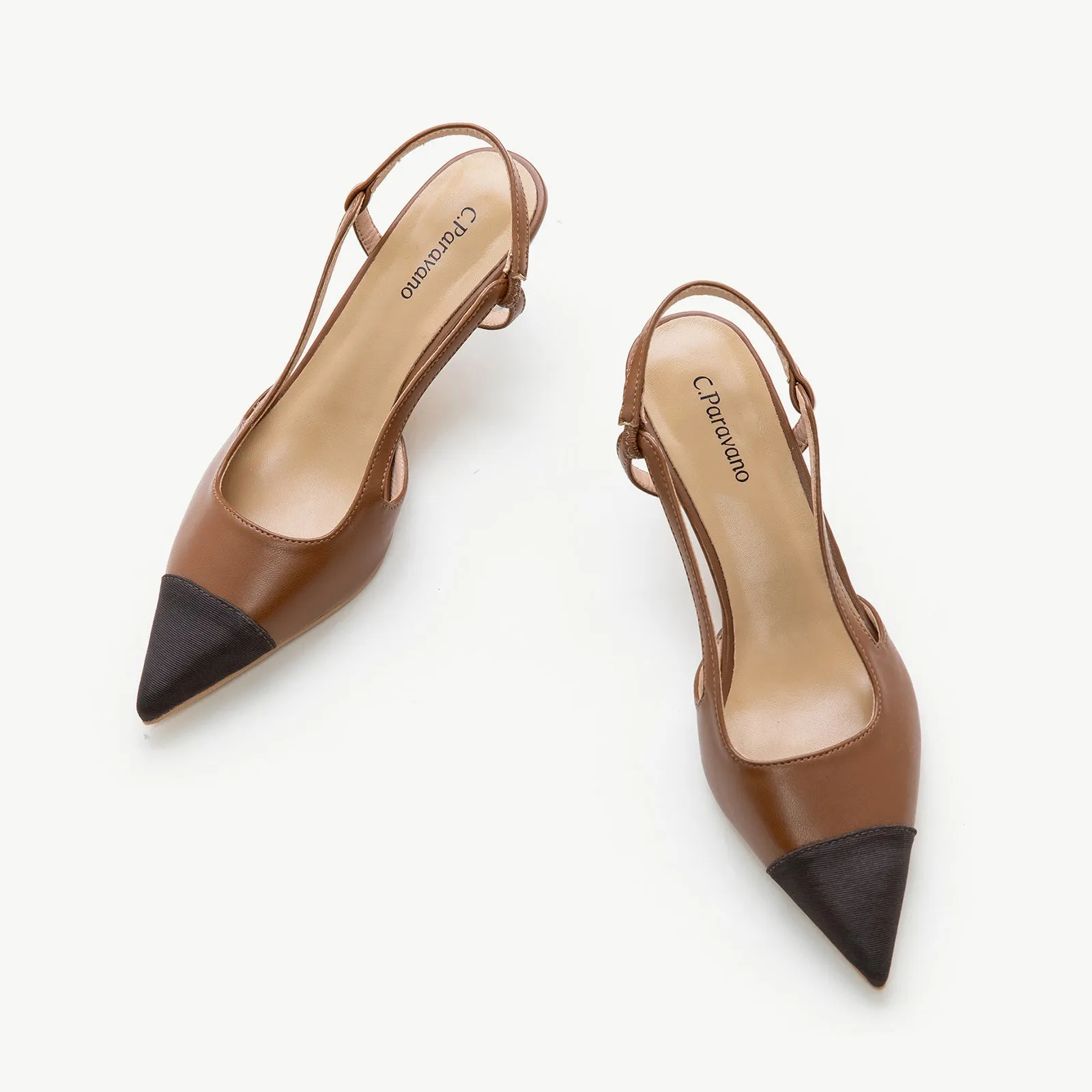 Pointed Toe Slingback Pumps