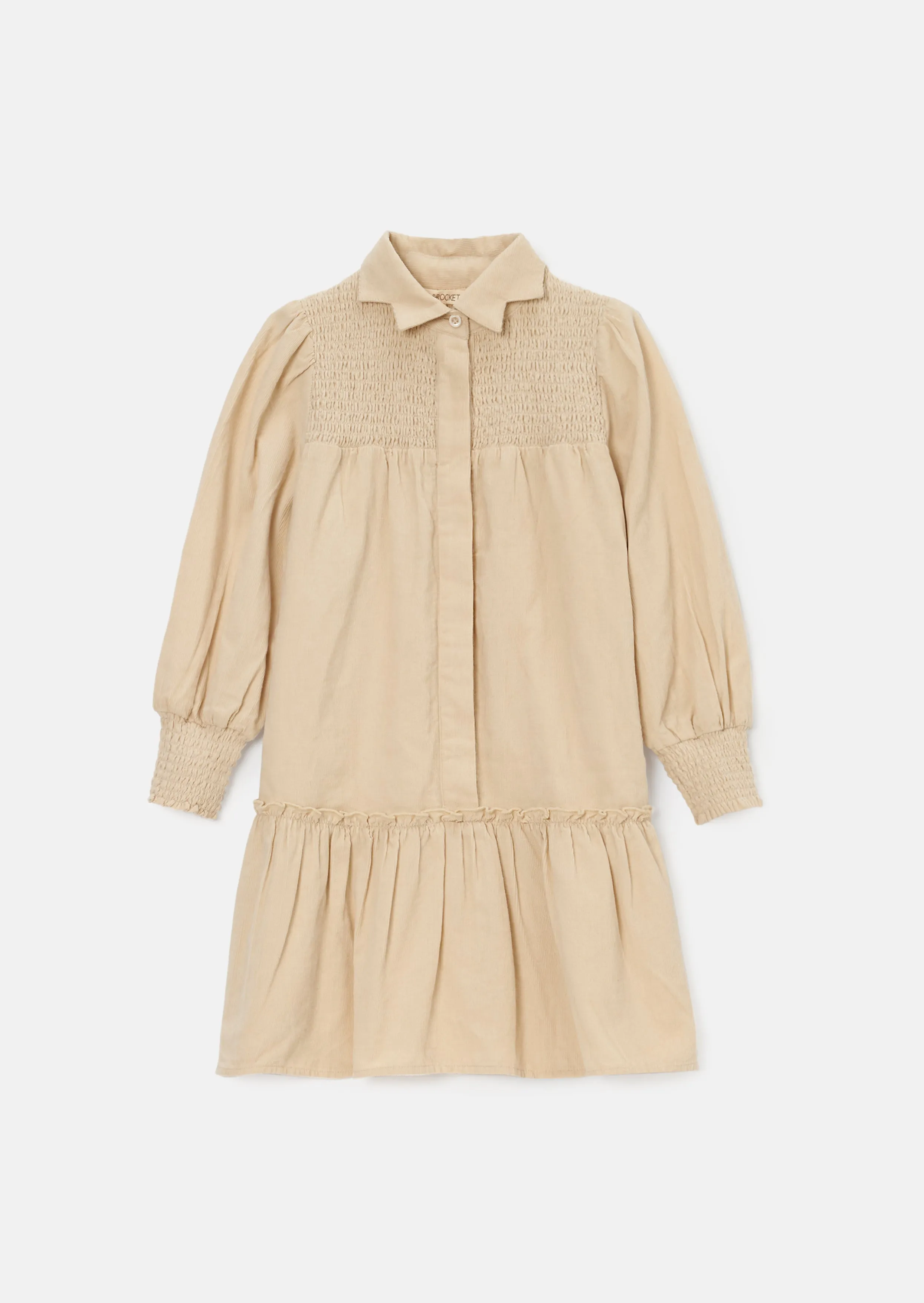 Rafferty Cream Cord Star Collar Dress