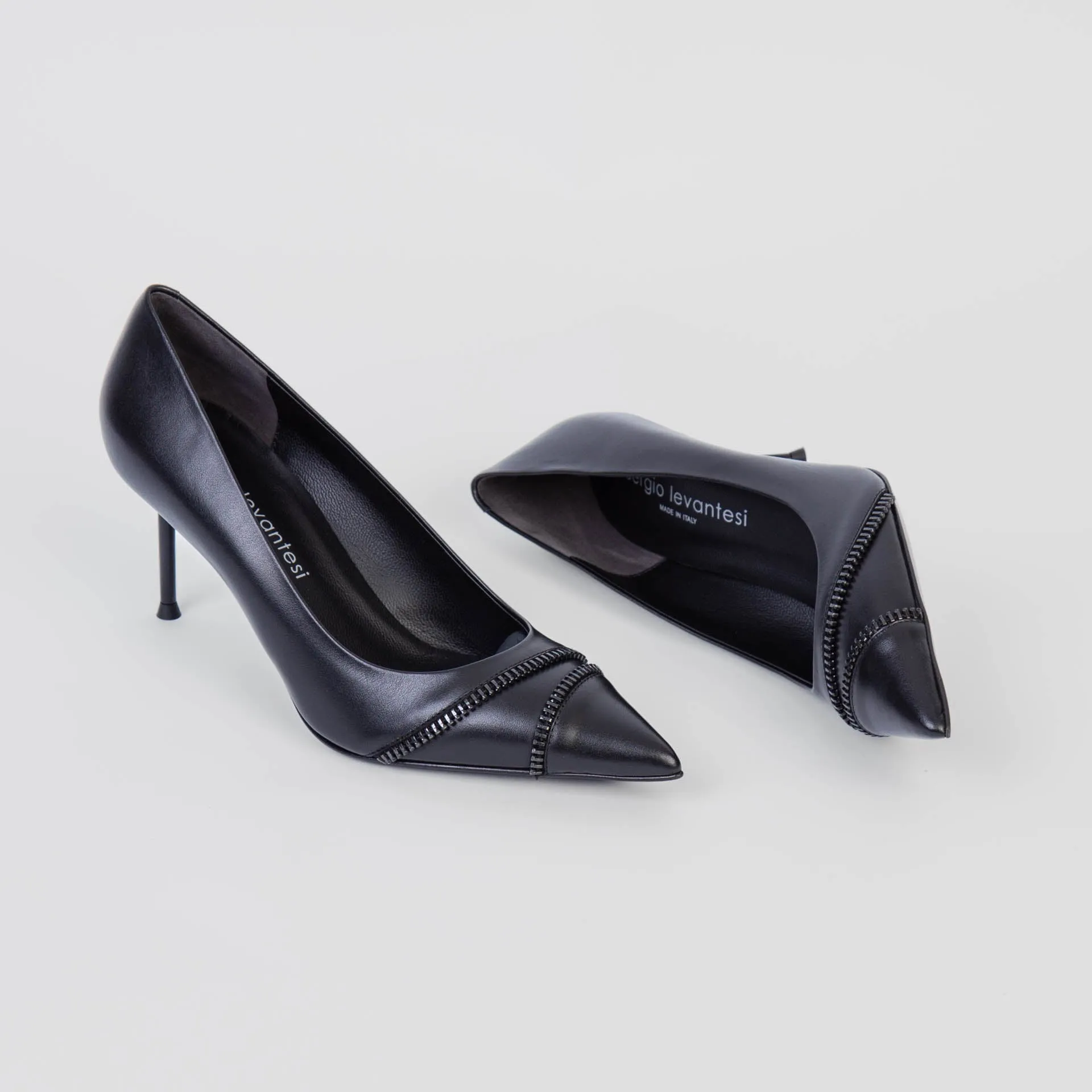 SERGIO LEVANTESI PUMPS GANA5 CALF NERO BLACK