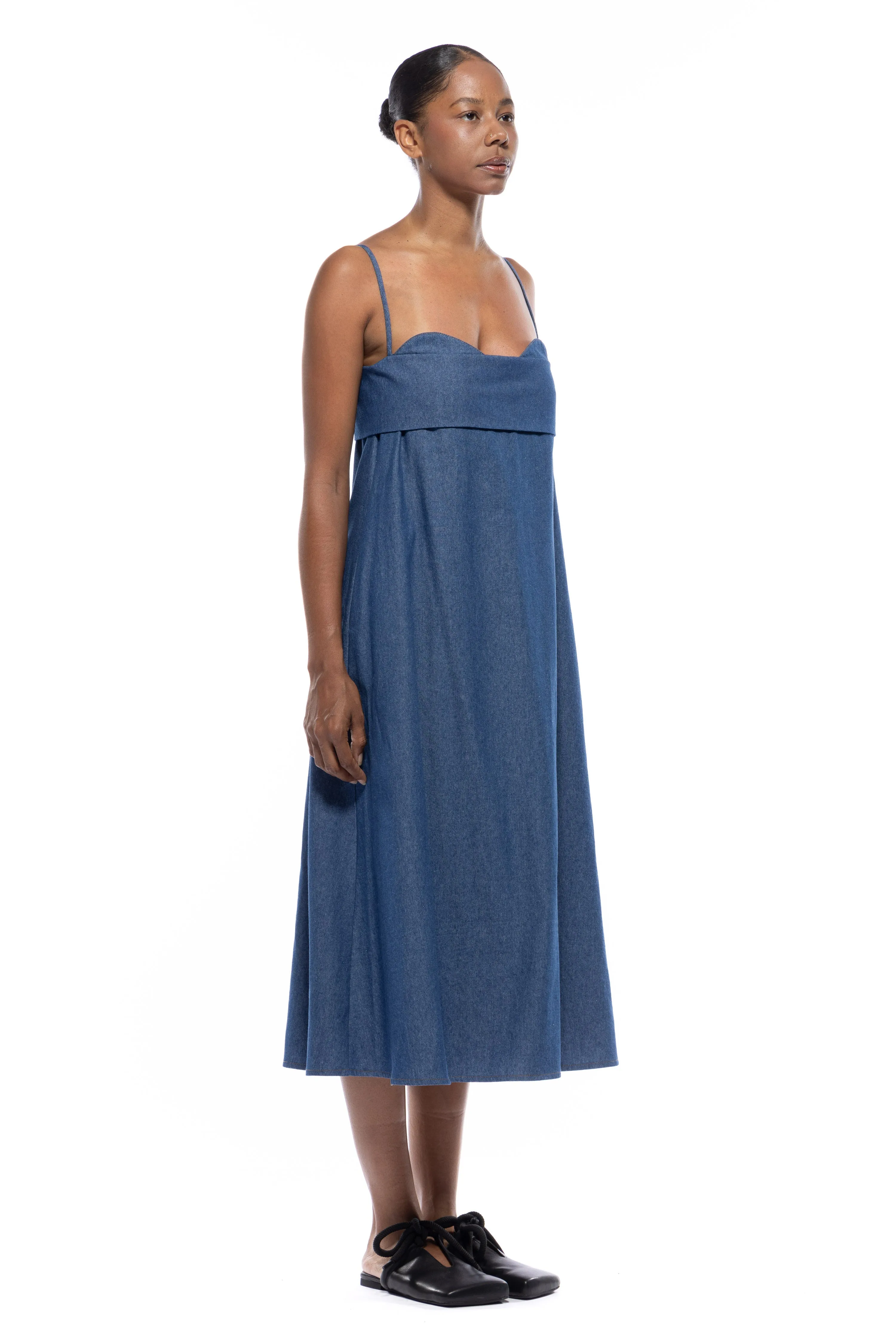 Verona Dress 3.0 Long - Organic Cotton Twill