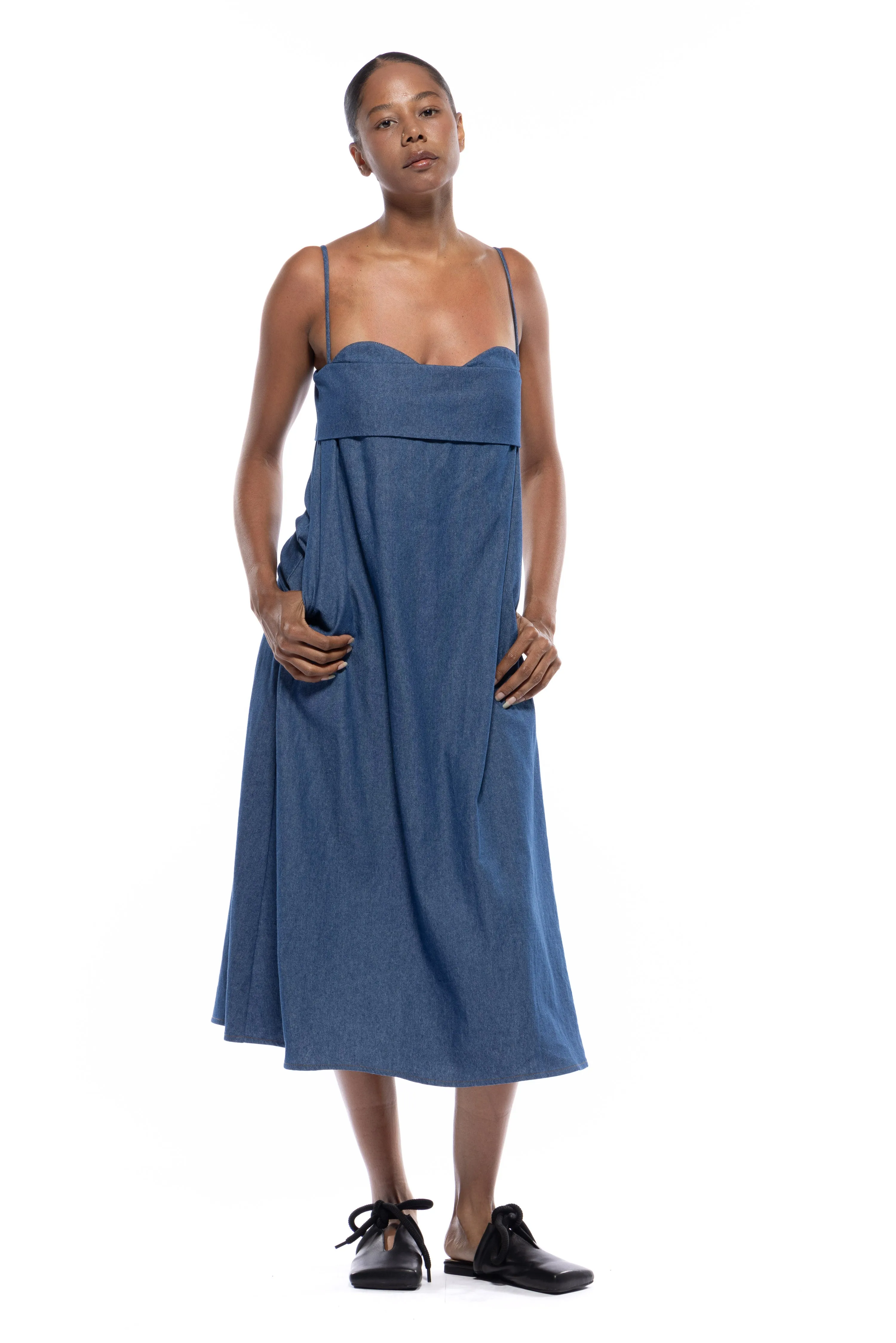 Verona Dress 3.0 Long - Organic Cotton Twill