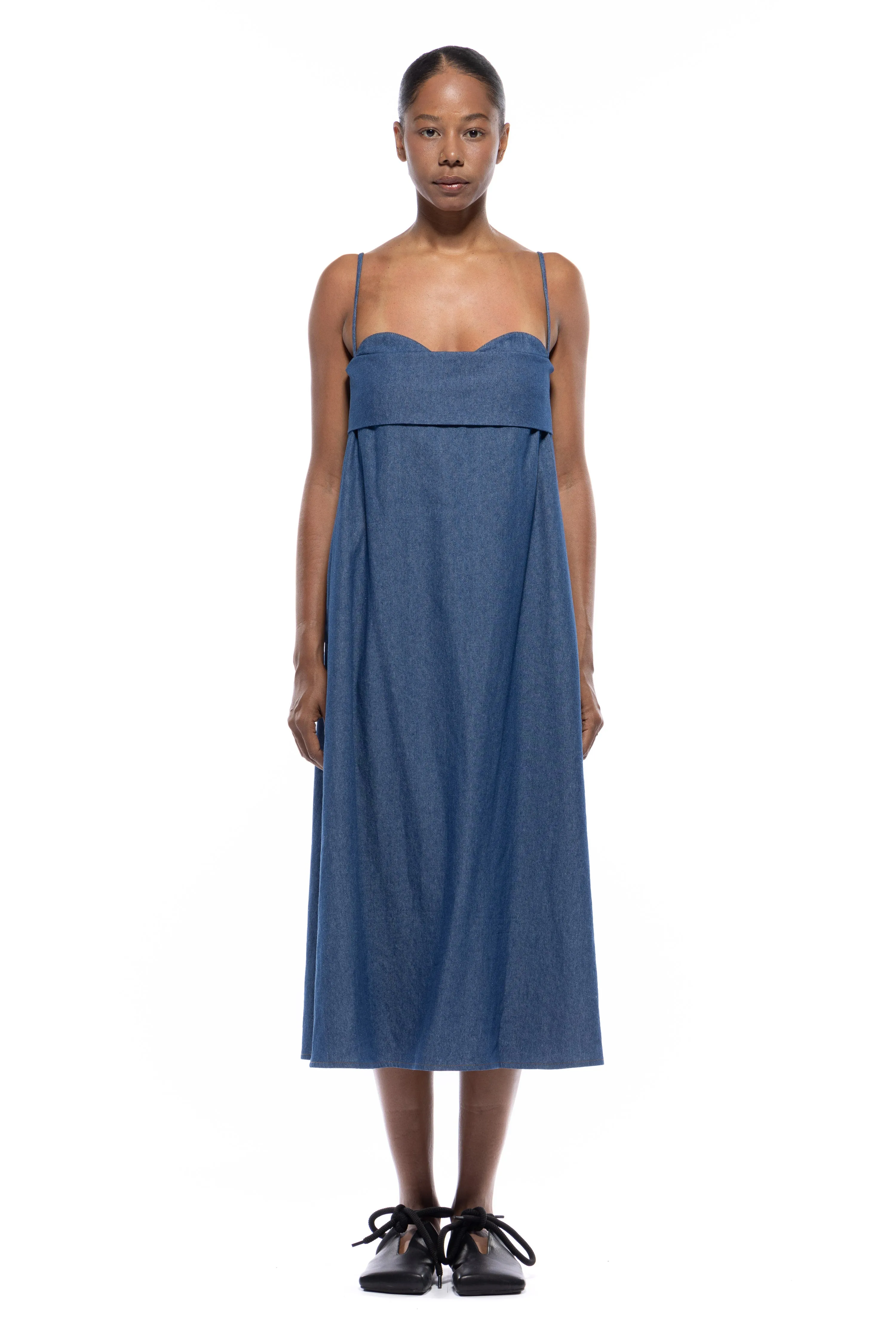 Verona Dress 3.0 Long - Organic Cotton Twill