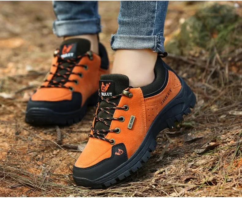 Women Summer Winter Classics Hiking Shoes Leather Sneakers Trendy Comfortable Waterproof Shoes - WHS50185