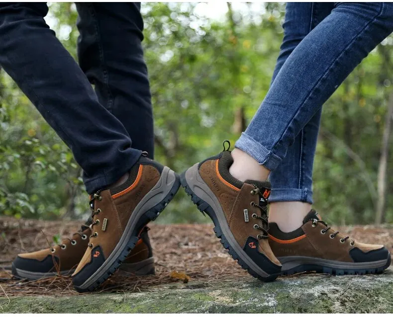 Women Summer Winter Classics Hiking Shoes Leather Sneakers Trendy Comfortable Waterproof Shoes - WHS50185