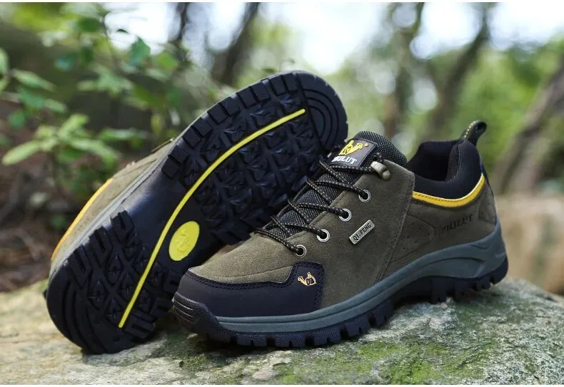 Women Summer Winter Classics Hiking Shoes Leather Sneakers Trendy Comfortable Waterproof Shoes - WHS50185